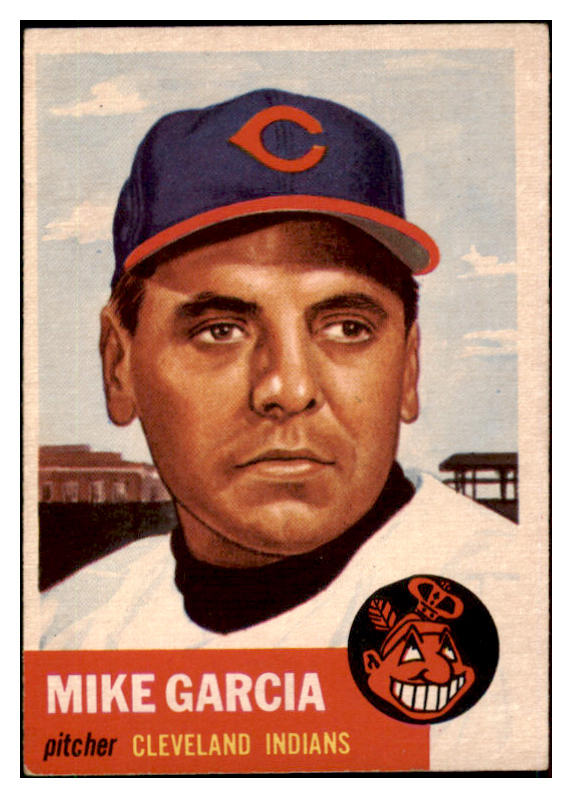 1953 Topps Baseball #075 Mike Garcia Indians EX 510745