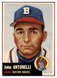 1953 Topps Baseball #106 John Antonelli Braves VG-EX 510749