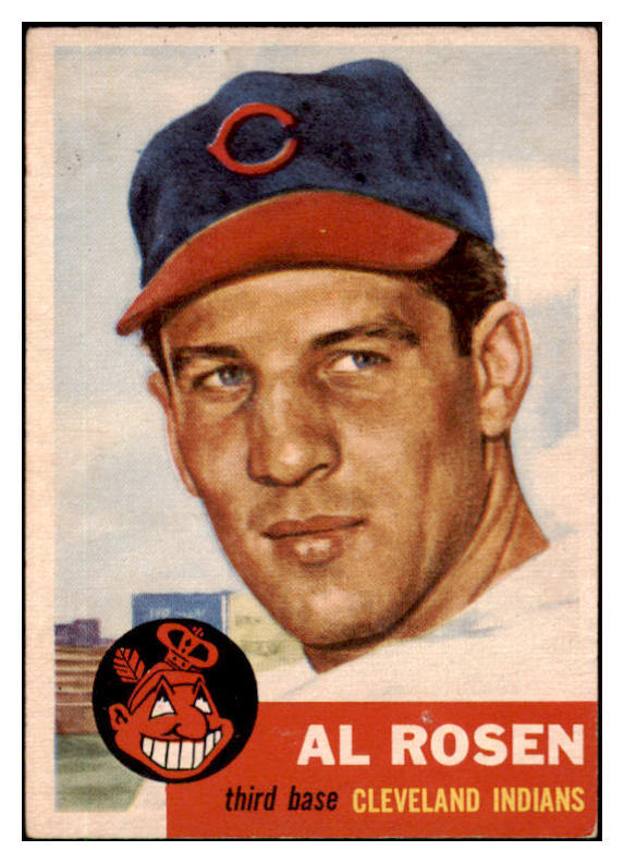 1953 Topps Baseball #135 Al Rosen Indians VG-EX 510750