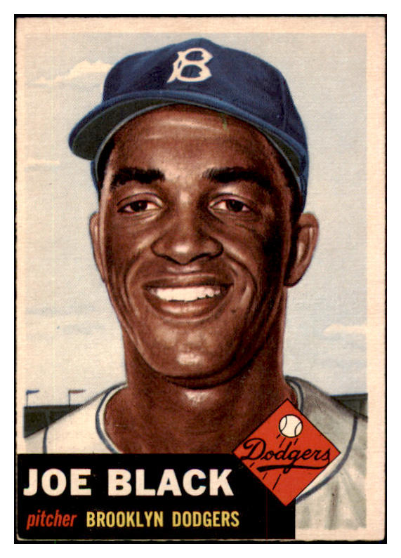 1953 Topps Baseball #081 Joe Black Dodgers NR-MT 510761