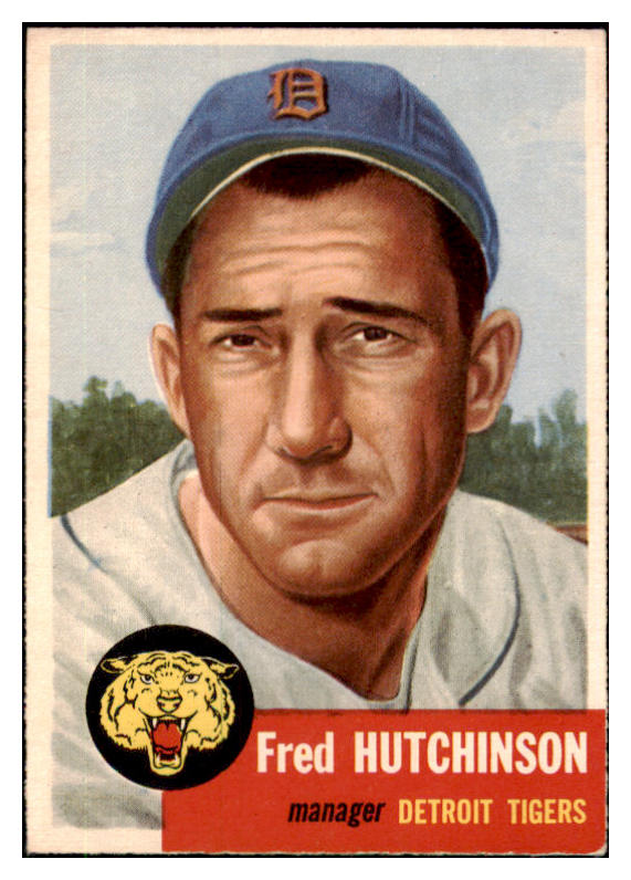 1953 Topps Baseball #072 Fred Hutchinson Tigers NR-MT 510763