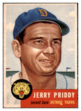 1953 Topps Baseball #113 Jerry Priddy Tigers NR-MT 510765