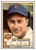 1952 Topps Baseball #104 Don Kolloway Tigers EX 510776