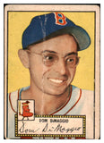 1952 Topps Baseball #022 Dom DiMaggio Red Sox PR-FR Red 510783