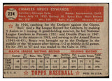 1952 Topps Baseball #224 Bruce Edwards Cubs GD-VG 510787