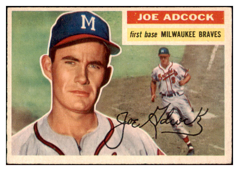 1956 Topps Baseball #320 Joe Adcock Braves EX-MT 510802