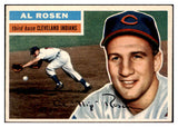 1956 Topps Baseball #035 Al Rosen Indians EX-MT White 510806