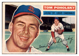 1956 Topps Baseball #196 Tom Poholsky Cardinals EX 510822