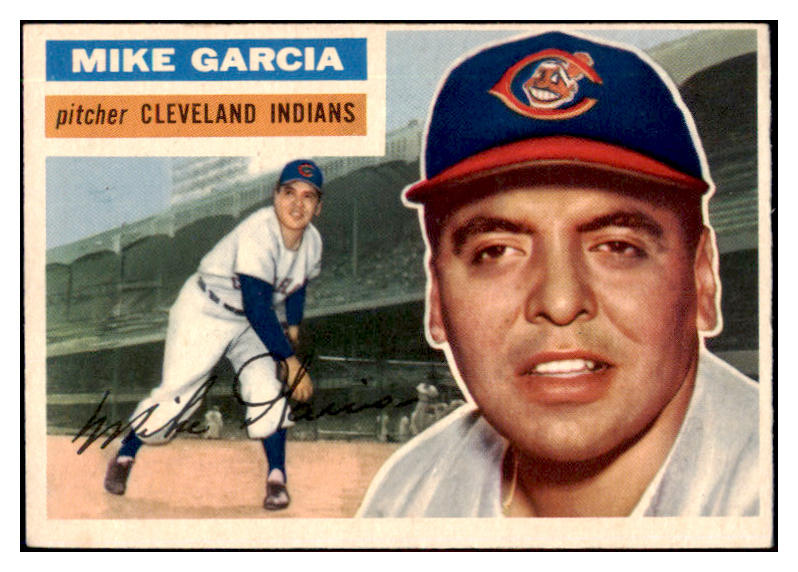 1956 Topps Baseball #210 Mike Garcia Indians EX 510824