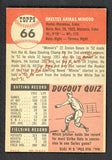 1953 Topps Baseball #066 Minnie Minoso White Sox NR-MT 510841