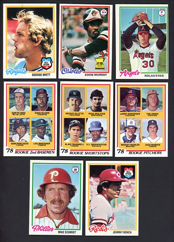 1978 Topps Baseball Complete Set EX-MT/NR-MT Murray Brett 510879