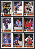 1986 Topps Hockey Sticker Inserts Near Set (-3) Gretzky Lemieux 510913