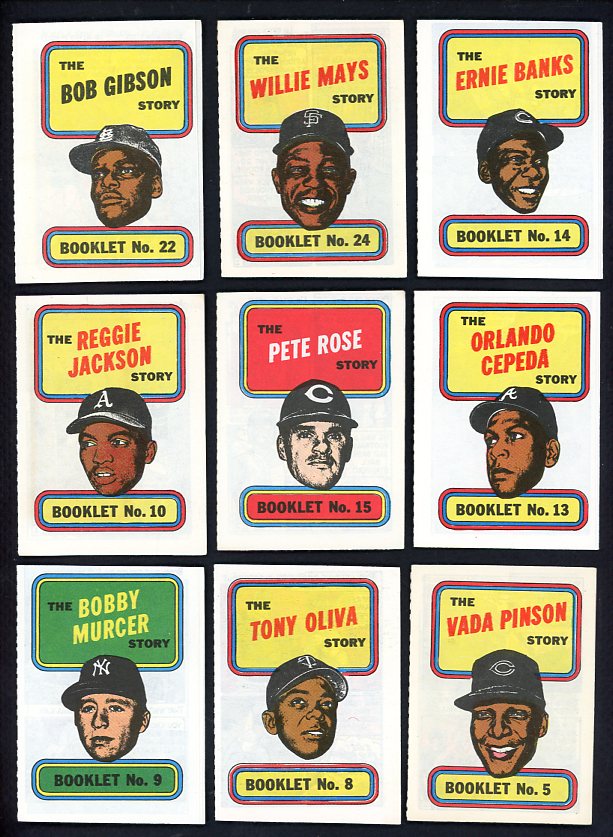 1970 Topps Baseball Booklets Complete Set EX-MT Mays Gibson 510931