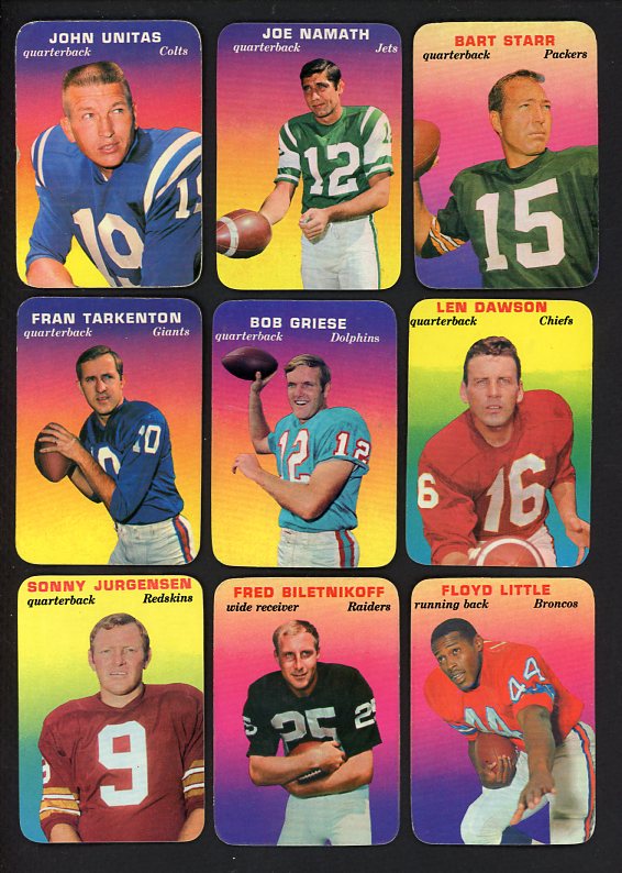 1970 Topps Football Glossy Near Set (No Hayes Simpson) EX/EX-MT 510955