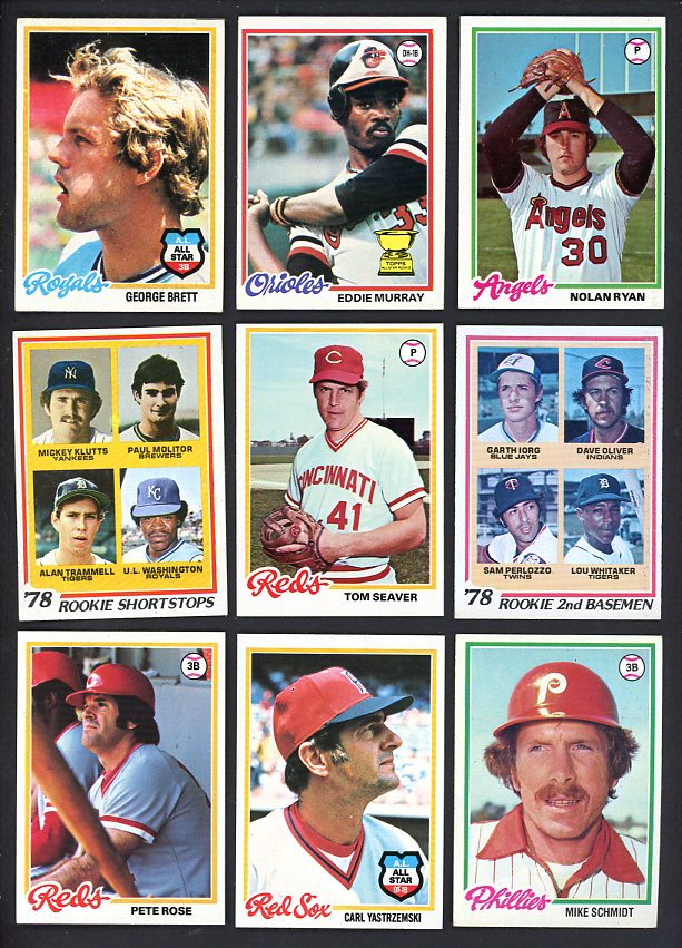 1978 Topps Baseball Complete Set EX-MT/NR-MT Murray Ryan 510978