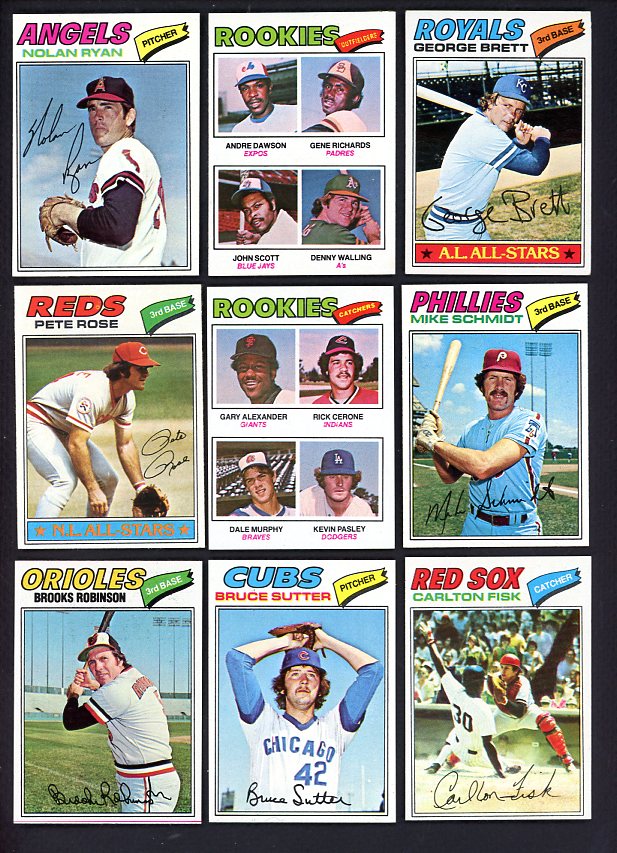 1977 Topps Baseball Complete Set EX+/EX-MT Dawson Brett 511018