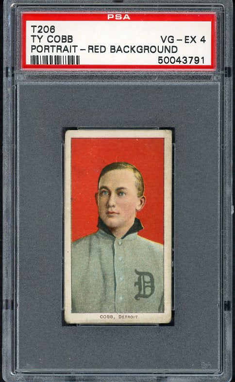 1909-11 T206 T 206 Ty Cobb Tigers PSA 4 VG-EX 511060