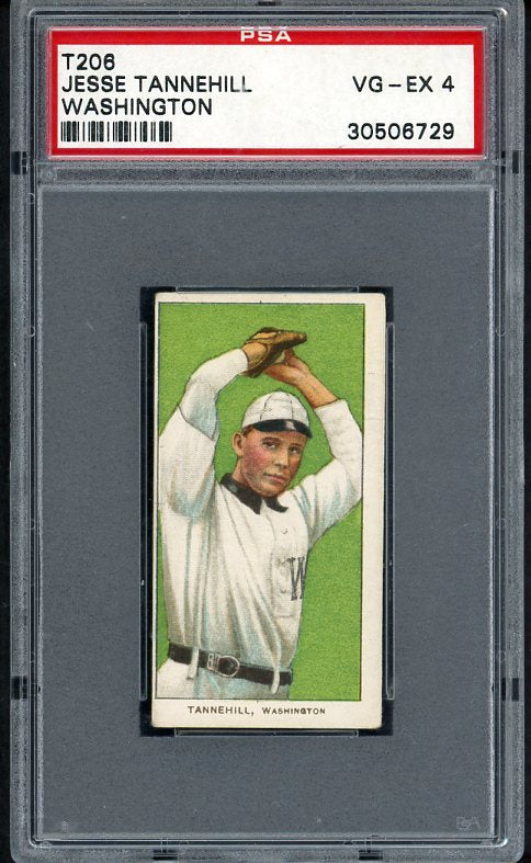 1909-11 T206 T 206 Jesse Tannehill Senators PSA 4 VG-EX 511065