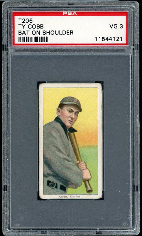 1909-11 T206 T 206 Ty Cobb Tigers PSA 3 VG 511067