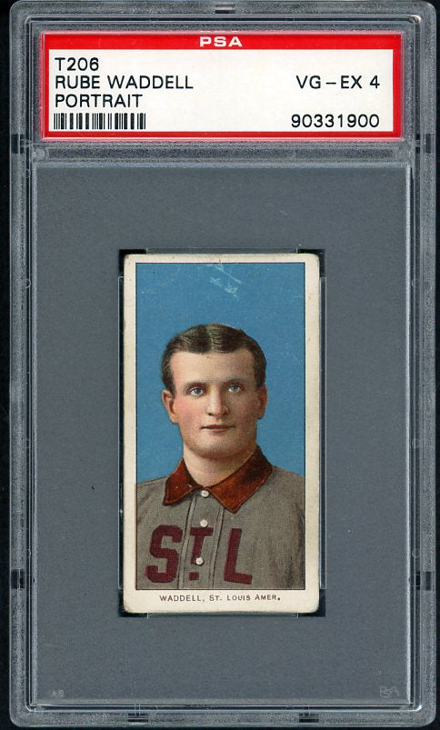 1909-11 T206 T 206 Rube Waddell Browns PSA 4 VG-EX 511079