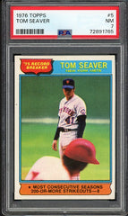 1976 Topps Baseball #005 Tom Seaver RB Mets PSA 7 NM 511151