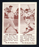 1941 Double Play #081/82 Ted Williams Joe Cronin EX+/EX-MT 511284