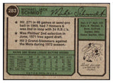 1974 Topps Baseball #283 Mike Schmidt Phillies VG 511307