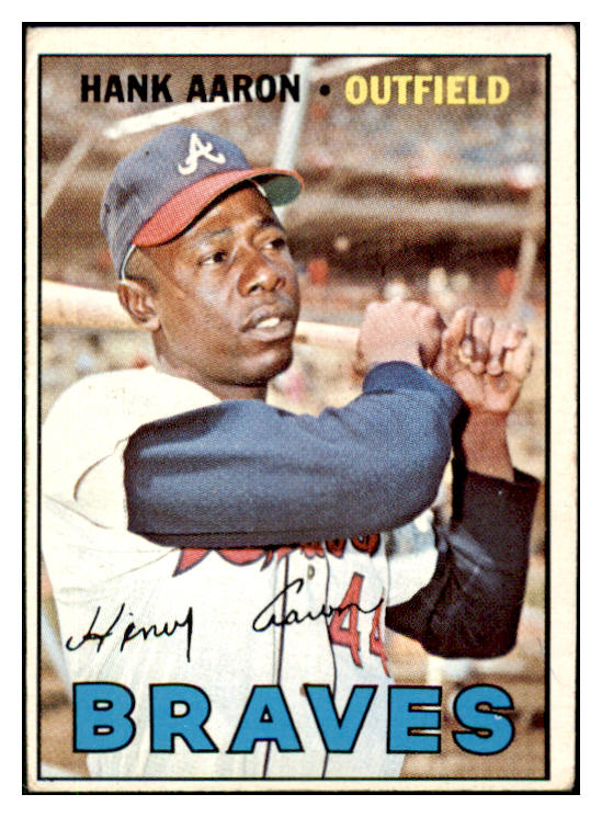 1967 Topps Baseball #250 Hank Aaron Braves VG 511313