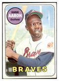 1969 Topps Baseball #100 Hank Aaron Braves VG 511314