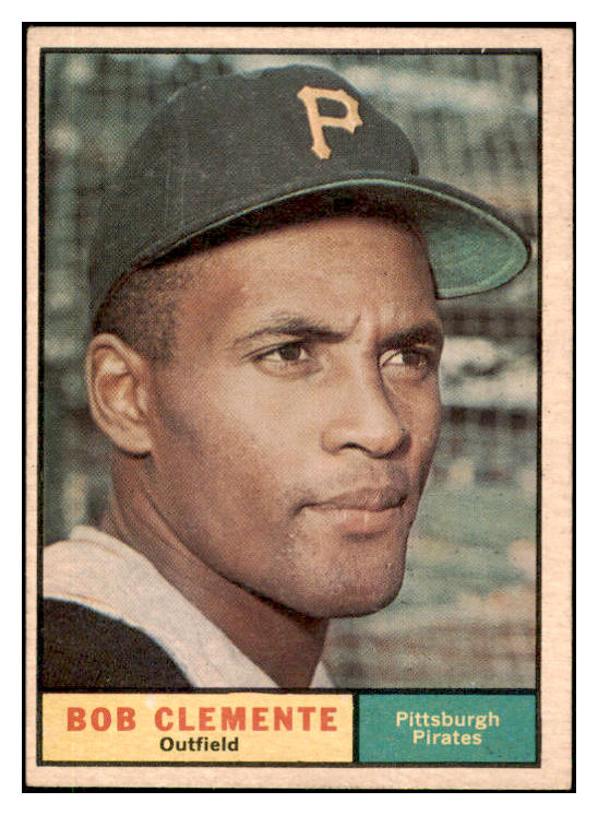 1961 Topps Baseball #388 Roberto Clemente Pirates EX-MT 511321