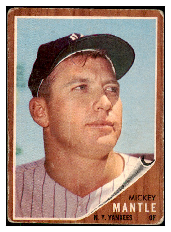 1962 Topps Baseball #200 Mickey Mantle Yankees Fair 511323