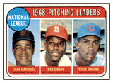 1969 Topps Baseball #010 N.L. Win Leaders Bob Gibson EX-MT 511327