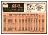 1966 Topps Baseball #001 Willie Mays Giants Good 511338