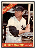 1966 Topps Baseball #050 Mickey Mantle Yankees FR-GD 511342