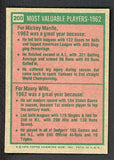 1975 Topps Baseball #200 Mickey Mantle Maury Wills VG-EX 511349