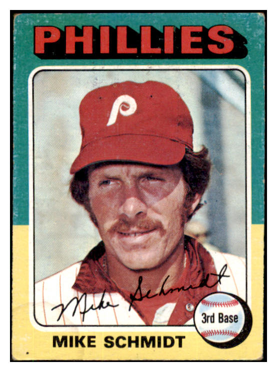 1975 Topps Baseball #070 Mike Schmidt Phillies VG-EX 511354