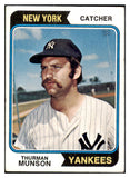 1974 Topps Baseball #340 Thurman Munson Yankees VG 511356