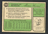 1974 Topps Baseball #340 Thurman Munson Yankees VG 511356