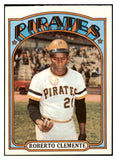 1972 Topps Baseball #309 Roberto Clemente Pirates EX-MT 511357