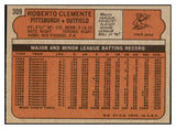 1972 Topps Baseball #309 Roberto Clemente Pirates EX-MT 511357