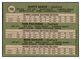 1971 Topps Baseball #709 Dusty Baker Don Baylor EX+/EX-MT 511360