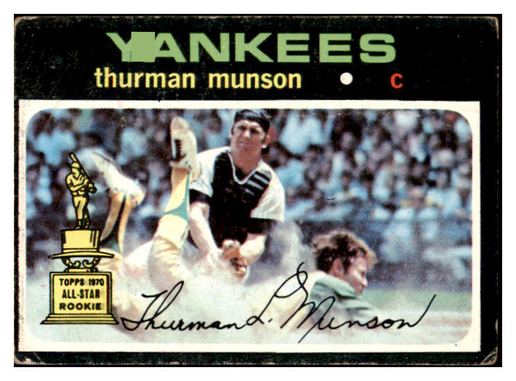 1971 Topps Baseball #005 Thurman Munson Yankees VG 511362