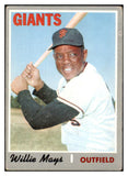 1970 Topps Baseball #600 Willie Mays Giants VG 511365