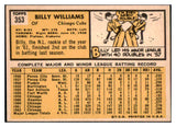 1963 Topps Baseball #353 Billy Williams Cubs EX 511372