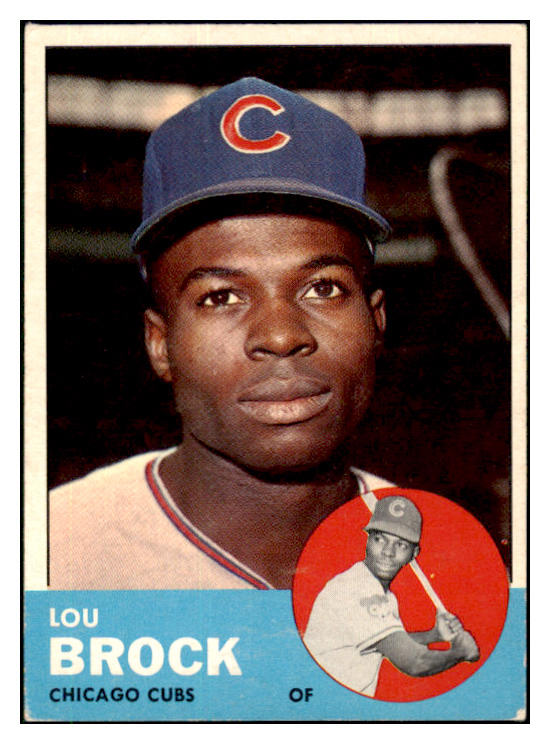 1963 Topps Baseball #472 Lou Brock Cubs VG-EX 511374