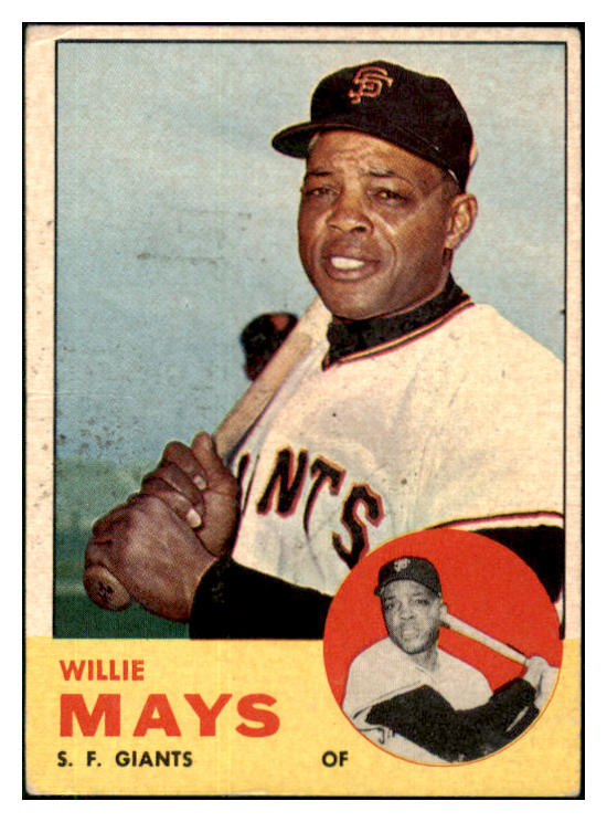 1963 Topps Baseball #300 Willie Mays Giants VG-EX 511375