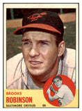 1963 Topps Baseball #345 Brooks Robinson Orioles VG-EX 511376