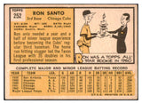 1963 Topps Baseball #252 Ron Santo Cubs VG-EX 511379