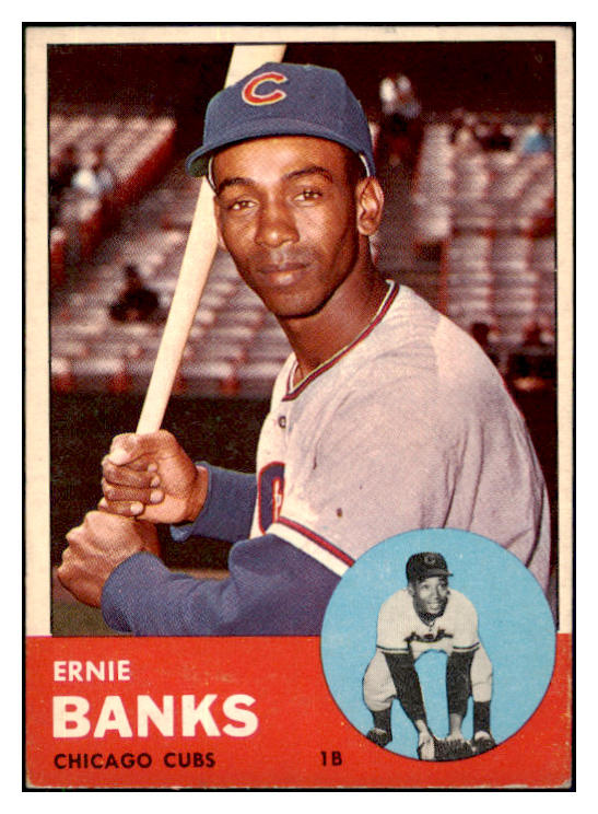 1963 Topps Baseball #380 Ernie Banks Cubs EX-MT 511382