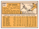 1963 Topps Baseball #415 Bob Gibson Cardinals EX-MT 511387